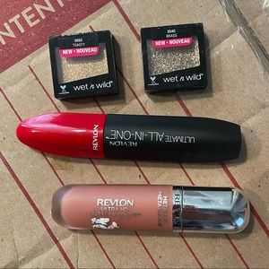 Revlon & Wet n Wild 4 pc Bundle Makeup